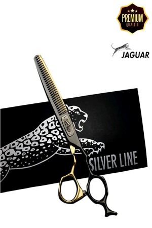 Jaguar Ara Schere Efile Haarschneideschere mit Ledertasche, professioneller Friseur, Friseur, 6 Zoll, XLJ51A - Jaguar