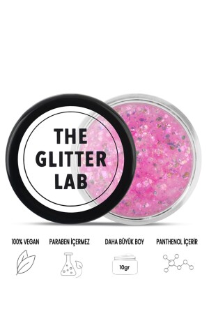 Jel Formlu Parlak Glitter - Flamingo Pink FP01 - The Glitter Lab