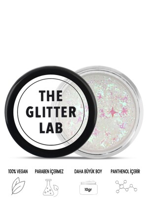 Jel Formlu Parlak Glitter White Space - The Glitter Lab