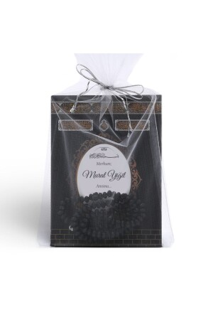 Kaaba-Motiv, Geschenk, Gebetsperlen, Buch, Mevlüt-Set, 10 Stück, EYS1–6 - Mutluluk Atölyem