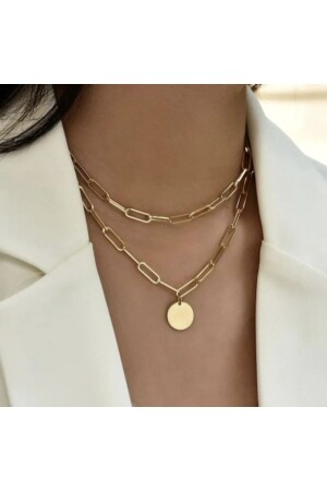 Kadın 2'Li Gold Kolye - Monalisatoka