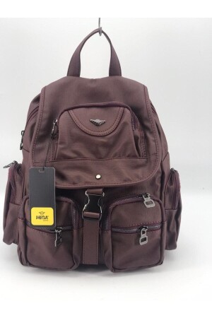 Kadın Bordo Yıkamalı Deri Sırt Çantası MEGA511 - MEGA ÇANTA