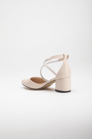 Kadın Çapraz Taşlı Klasik Topuklu Ayakkabı 103emy - 5