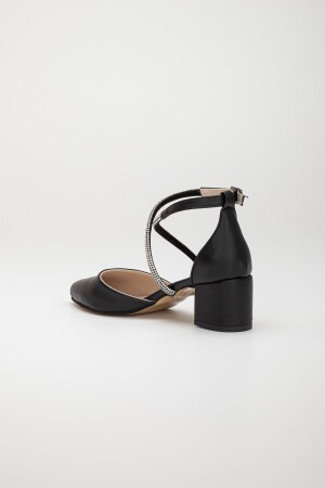 Kadın Çapraz Taşlı Klasik Topuklu Ayakkabı 103emy - 4