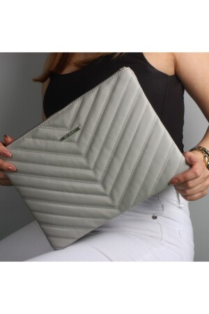 Kadın Deri El Portföy Çanta 1615 Gri 1615C - My Valice