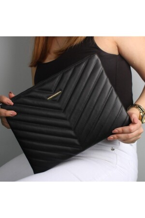 Kadın Deri El Portföy Çanta 1615 Siyah - My Valice