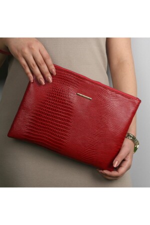 Kadın Deri El Portföy Çanta 1616 Kırmızı 1616C - My Valice