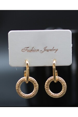 Kadın Gold Hasır Küpe - Monalisatoka