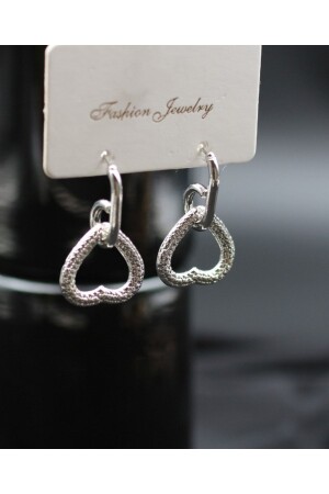 Kadın Gümüş Kalp Küpe - Monalisatoka