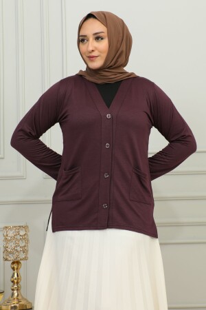 Kadın Hırka Cepli- Anne Giyim - Penye