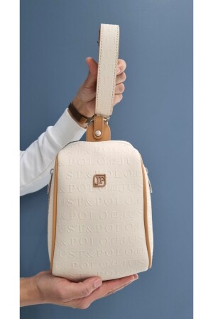 Kadın Krem Vücut Çantası Bodybag Ayarlanabilir Uzun Kalın Askılı Çapraz Çanta tmjust2044 - Just Polo