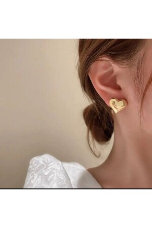 Kadın Küpe Tombul Kalp Küpe - Demokan