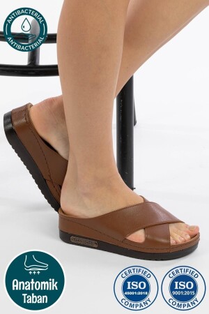 Kadın Ortopedik Anatomik Tabanlı Konfor Modeli Şık Rahat Günlük Topuklu Dışarı & Ev Içi Terliği - Roy Jones