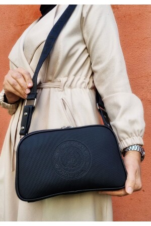 Kadın Siyah 3 Bölmeli Ayarlanabilir Uzun Askılı Omuz Çantası I Tm4003kombin tm4003kombin - Just Polo