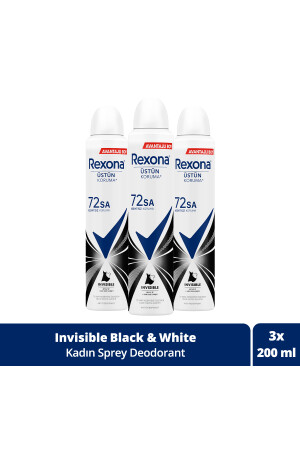 Kadın Sprey Deodorant Invisible Beyaz Iz Sarı Leke Karşıtı 72 Saat Kesintisiz Üstün Koruma 20 SET.UNİ.4081 - 1