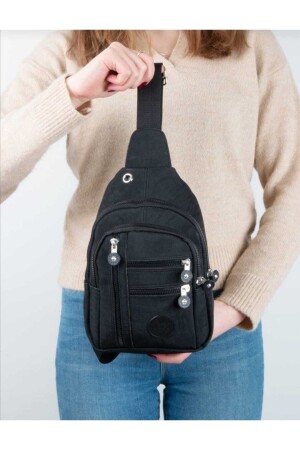 Kadın Su Geçirmez Krinkıl Kumaş Body Bag & Göğüs Askılı Çanta - Öntan