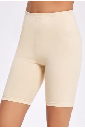 Kadın Ten Bambu Diz Üstü Tayt - Q-En