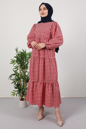 Kadın Yazlık Gofre Elbise 440010 - 4