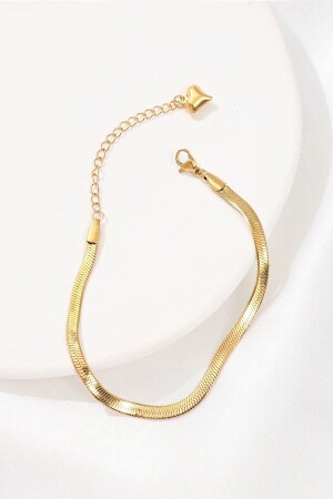 Kadın Yüksek Kaliteli Çelik Italyan Kararmaz Ayarlanabilir Bileklik - Demokan