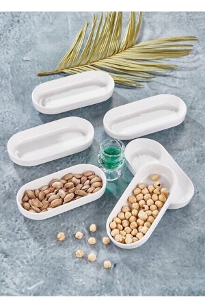 Kahvaltılık 6'lı Oval Tabak 6saaaaldaaa - Blue