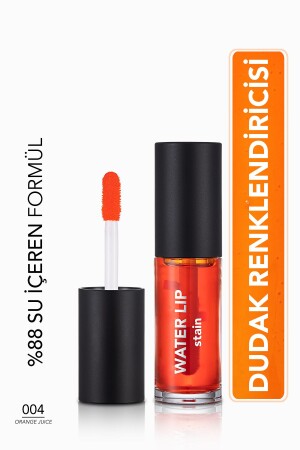 Kalıcı Mat Dudak Tint'i (turuncu) - Water Lip Stain - 004 Orange Juice - 8682536042192 - Flormar
