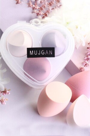 Kalpli 3'lü Standlı Sünger Mor - Mujgan