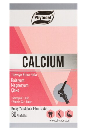 Kalsiyum Magnezyum Çinko - 60 Tablet (CALCİUM MAGNESİUM ZİNC) PHYTDFCLSYM - 2