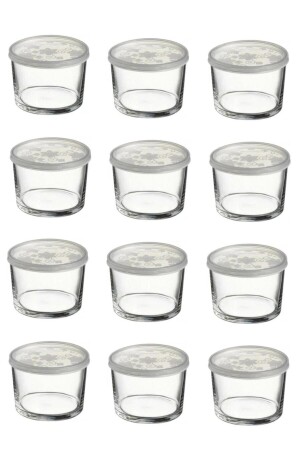 Kapaklı Cam Saklama Kabı 12 Li Kahvaltılık 220cc 42230-12 Fma07064 çiçeklikase12likapaklı - Paşabahçe