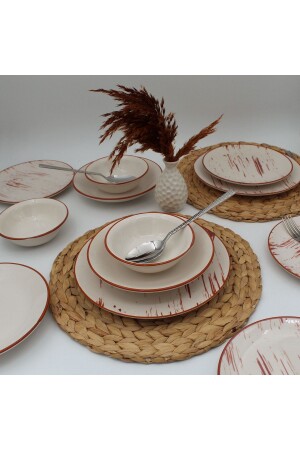 Karamel 24-teiliges Tafelservice für 6 Personen – Karamel ARN24PRC101 - Arna Porselen