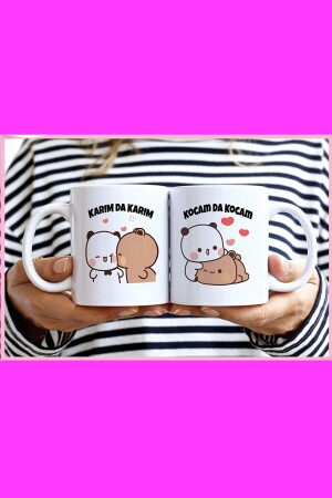 Karımda Karım Kocamda Kocam Yazılı Çift Bardak Kupa Cup Mug - Tosia Store