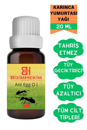 Karınca Yumurtası Yağı Tüy Azaltıcı Tüy Tüy Dökücü 20 Ml Karınca Yumurtası Yağı %100 Saf - Bizimhekim