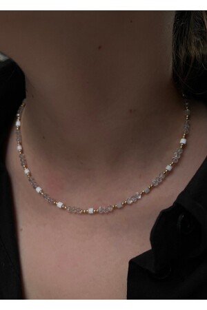 Karışık Dorika Incili Kolye - Kiligistanbul