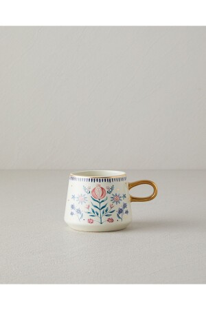 Karnevalsblumen-Becher aus Steinzeug, bunt - English Home