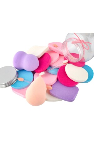 Kavanoz Makyaj Sünger Ve Aplikatör Seti - Tikatti