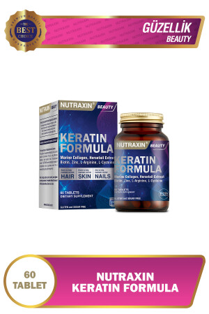 Keratin Formula 60 Tablet - Saç Bakım Vitamini NUT2741 - 1