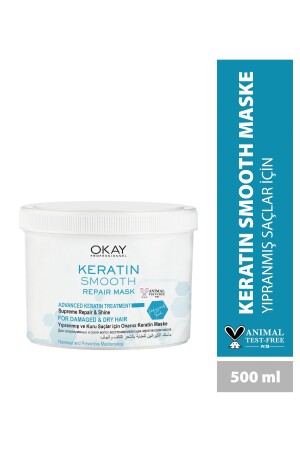Keratin Smooth Onarıcı Maske 500 ml - Okayprofessionnel