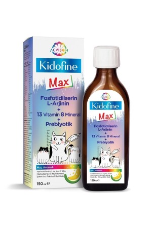 Kidofine Max Multivitamin für Kinder Phosphotidylserin L-Arginin 13 Vitamin 8 Mineralien Präbiotikum MKRT-GT-MV-KDFN-01 - 1