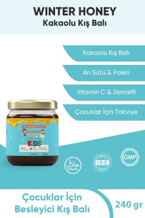 Kids-boy Uzatıcı-vitamin C-bağışıklık Güçlendirici-arı Sütü-bal-polen 240 gr WINHONC1x240 - WINTER HONEY
