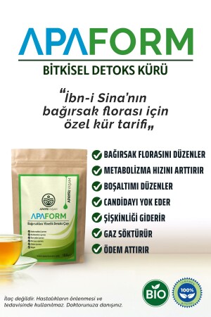 Kilo Verme Ve Boşaltıma Yardımcı- Ödem- Gaz- Şişkinlik Giderici Bio Detoks Form Çayı Apaform - Apayrı Yaşam
