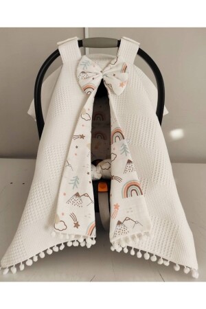 Kinderwagenbezug und Kissen aus 100 % Baumwoll-Musselin, LNDN95 - BabyLifeHome