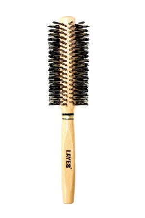 Kırçıllı Fön Fırçası Yüksek Isıya Dayanıklı Ahşap Saplı Büyük Boy - Layes
