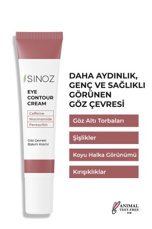 Kırışıklık Koyu Halka Oluşumu Karşıtı Nemlendirici Göz Kremi 15 Ml Göz Altı Ve Çevresi Için - Sinoz