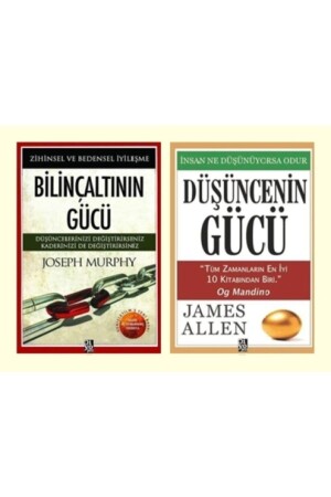 Kişisel Gelişim Seti 2 Kitap (Bilinçaltının Gücü-düşüncenin Gücü ) - Diyojen Yayıncılık
