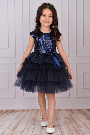 Kız Çocuk Tüllü Abiye Parti Ve Doğum Günü Elbisesi 9359 - Mixie