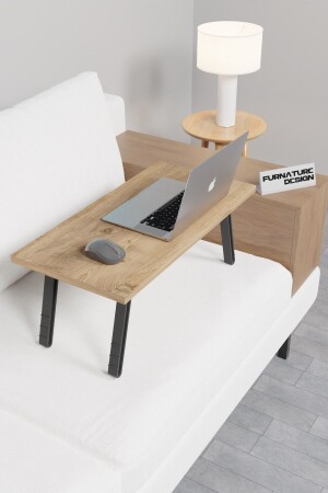 Klappbarer Laptop-Schreibtisch, Arbeitszimmer, Frühstückstisch, 60 x 30 cm – Atlantische Kiefer PRA-3426025-2418 - CMKStore