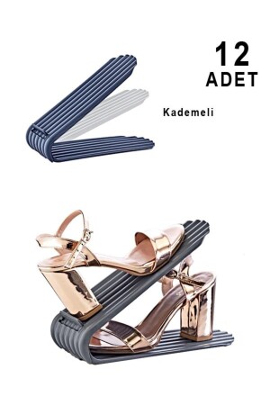 Klemmverstellbare Schuhrampe, 12er-Set - Smartware