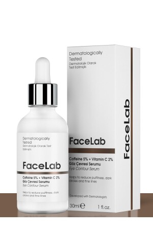 Koffein 5 % Augenkonturserum 30 ml gegen Prellungen, Schwellungen, Tränensäcke und Augenringe - Facelab