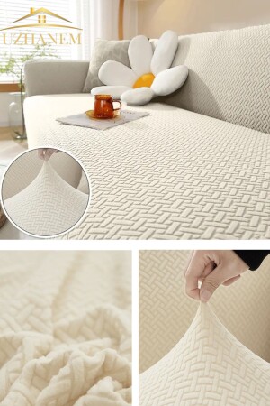 Koltuk Kılıfı Koltuk Örtüsü 3kişilik Koltuk Için 1 Adet Likrali Yüksek Kaliteli - Uzhanem