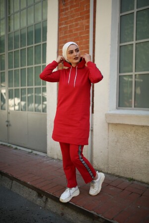 Kolu Şeritli Tesettür Eşofman Takımı - Cng Moda