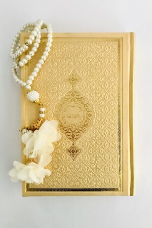Kommen Sie und lesen Sie den Koran. Hafiz-Größe (14 x 20), Thermo-Leder, goldener Koran, Perlen-Gebetsperlen. KOMMEN SIE, UM DEN KORAN ZU SEHEN - 1